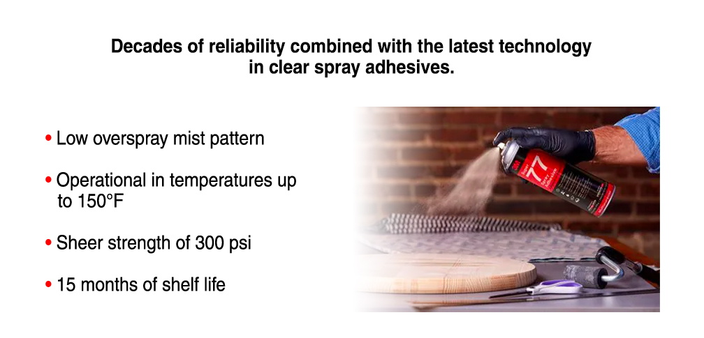 3M Super 77 Spray Adhesive - The - R.S. Hughes Co. INC