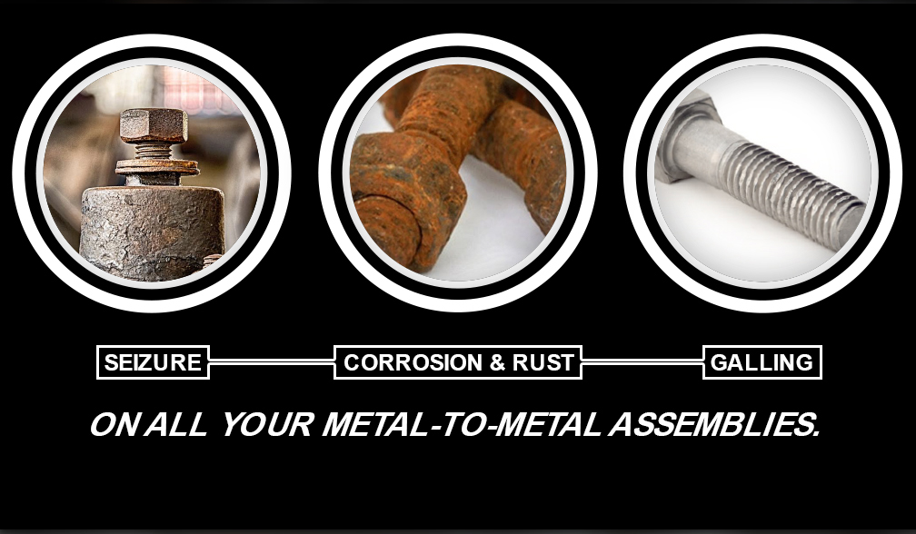 Seizure, Corrosion-Rust, Galling on All your Metal-to-Metal Assemblies